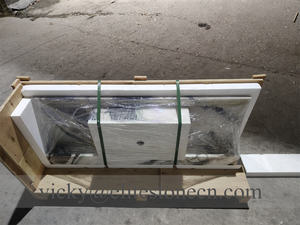 Lavabo de Mármol Blanco Panda de Diseño Moderno, Mueble de Baño de Piedra Natural con Almacenamiento - Product Image 2