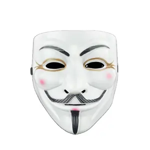 Halloween PVC plastic V Guy Fawkes maschera giocattolo Cosplay in maschera anonima