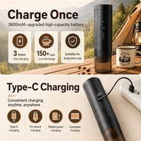 Machine à expresso rechargeable 3-en-1 Kingze OEM, cafetière à capsules portable pour le camping, les voyages et la voiture