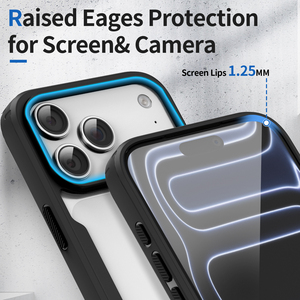 Nueva <span class=keywords><strong>Funda</strong></span> Transparente para <span class=keywords><strong>iPhone</strong></span> 17 <span class=keywords><strong>Pro</strong></span> <span class=keywords><strong>Max</strong></span> 13 <span class=keywords><strong>14</strong></span> 15 16, Híbrida TPU+PC, Antigolpes, Antiarañazos, Fundas Protectoras para Móvil - Product Image 2