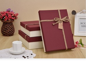 Simple Business Gift Box with Recycled Materials 2mm Jute Rope Rectangular Packaging for Shirts & Scarves Birthday Gift Box - Product Image 6