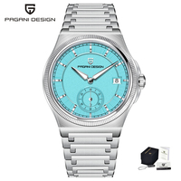 Montre mécanique automatique pour homme Pagani Design PD-YS029 YS029 originale, étanche, aiguilles lumineuses, acier inoxydable