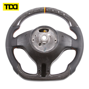 Volant en cuir suédé italien personnalisé TDD, en fibre de carbone forgée, pour BM-W M3 M5 E46 E39 X5 E53 Z3 E36 - Product Image 5