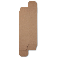 Dossiers en carton brun recyclé sur mesure, pelliculage mat, impression CMJN, pliables, en papier kraft, pour médicaments et pilules