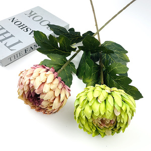 Flores de Crisantemo Artificiales de 75 cm, Flor de Seda para Decoración del Hogar, Accesorios para Fotografía de Bodas - Product Image 2