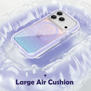 Funda Protectora para Teléfono iPhone 17 Pro <span class=keywords><strong>Max</strong></span>, de TPU Rígido y Cristal Magnético Deportivo, Anti-Amarillamiento, Colorida, en Bolsa OPP, Venta Directa de Fábrica - Product Image 3