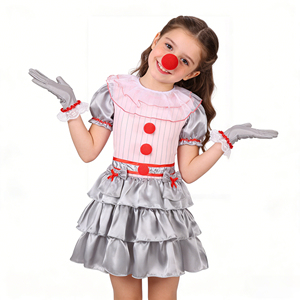 Disfraz de <span class=keywords><strong>Payaso</strong></span> de Carnaval para Niña, Ropa Infantil para Juego de Roles, Disfraz de <span class=keywords><strong>Payaso</strong></span> Joker Grand Heritage para Niña - Product Image 2