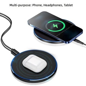 <b>Wireless</b> Charger 15W Fast Charging For Mobile Phone Type C Input <b>PC</b> Material Transparent Design - Product Image 2