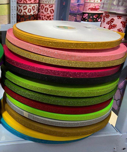 Pembe mavi altın Glitter metalik şerit sarılmış 1.5cm kafa bandı ile küçük döngü - Product Image 5