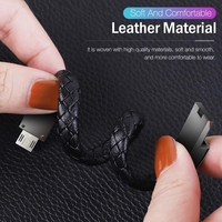 Bracelet USB créatif portable, type C, micro USB, synchronisation des données, chargeur rapide pour téléphone portable, câble de données