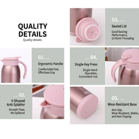 800ml 304 RVS Vacuüm Thermoskan met One-Touch-afsluiting, antislipbodem, op maat gemaakte bulk premium uitvoering voor elite zakelijk en thuisgebruik