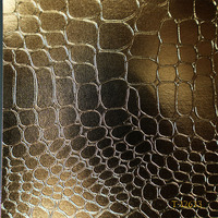 Premium Metallic-Krokodilmuster-Bindungspapier - Silber/Champagner/Eisblau Luxuriöse Texturen Notizbuch-Einbandmaterial