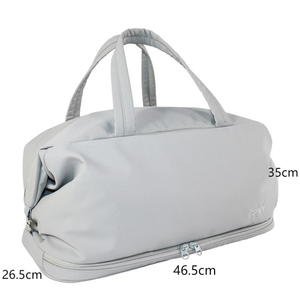 กระเป๋าโท้ทเดินทางอเนกประสงค์น้ำหนักเบาแบบลำลองสำหรับทุกเพศ ทำจากไนลอน 210 กรัม ดีไซน์แผงแยกที่ถอดออกได้ สายสะพายปรับได้ ไม่มี - Product Image 3