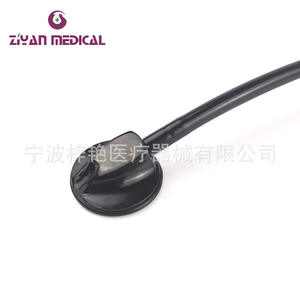 Stéthoscope à tête unique en aluminium tout noir ZY-4003A pour la mesure de la pression artérielle et l'écoute du rythme cardiaque fœtal pour un usage domestique - Product Image 4