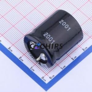 Condensateur électrolytique en aluminium à encliquetage CL181MOH29BD, composant traversant (THT), D25xL29mm 180uF 400V 25mm 29mm - Product Image 2