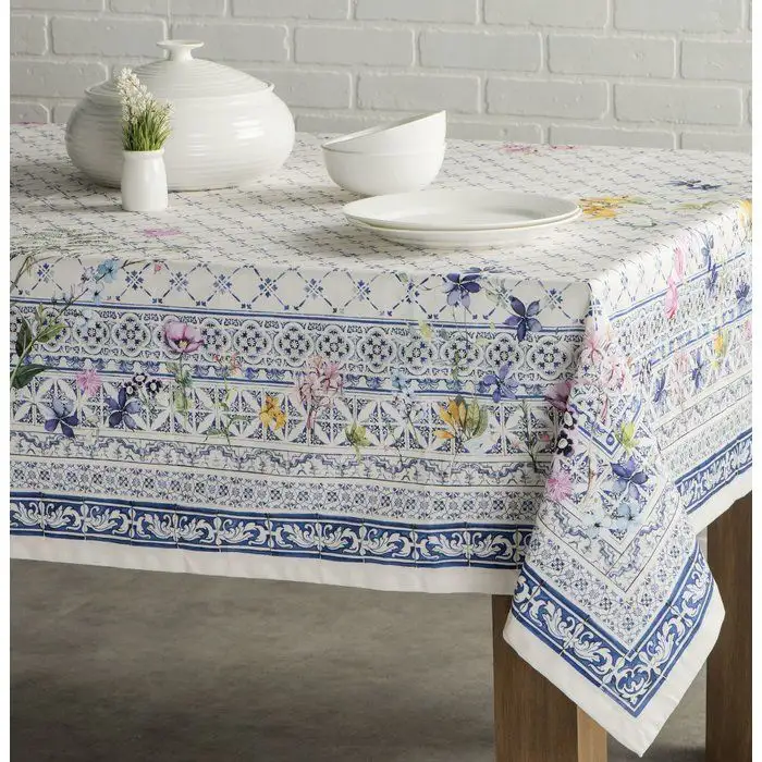 2021 Hot sale multicolour cotton table cloth luxury fancy wedding table cloth
