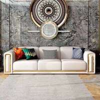 Italienischer Luxus-Stil Modernes Modulsofa-Set Leichter Luxus Schlichtes Design für Wohnzimmermöbel