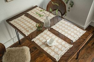 Summer Anne's Wholesale Bohemian Natural Geometric <strong>Placemats</strong> for <strong>Dining</strong> <strong>Table</strong> - Product Image 4