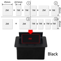 Enchufes de escritorio DIY, enchufe de mesa oculto emergente con salida de enchufe multifuncional, módulo estándar Universal blanco para UE, FR, AU, EE. UU. Reino Unido