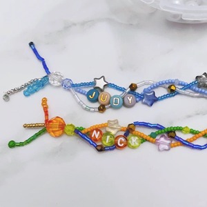 Zootropia braccialetto di perline multistrato regalo di amicizia stile alla moda con ispirazione <span class=keywords><strong>Judy</strong></span> e <span class=keywords><strong>Nick</strong></span>