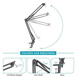 Support de fixation réglable pour webcam <span class=keywords><strong>Logitech</strong></span> <span class=keywords><strong>C922</strong></span> C930e C930 C920 C615, avec pince de table et suspension à ciseaux, de la marque Neewer - Product Image 4