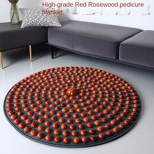 新しいレッドフラワー梨材指圧フットマッサージマット指圧板スーパージョギング室内在宅ブランケットホームフィットネス - Product Image 3