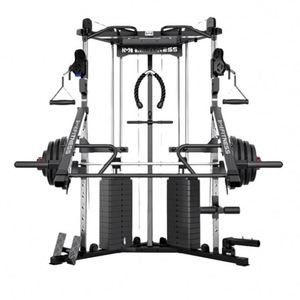 Máquina Smith Multifunción de Acero y Plástico ABS para Gimnasio, Banco de Pesas, Ecológica, Marca MR, Negra, Portátil y Resistente - Product Image 1
