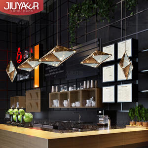 Lustre LED suspendu de design italien avec fer et verre, éclairage de luxe pour salle à manger, hôtel, <span class=keywords><strong>restaurant</strong></span> - Product Image 2