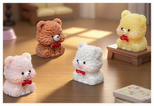 ตุ๊กตาหมีเรซิ่น 3 มิติ น่ารัก สำหรับตกแต่ง<span class=keywords><strong>เค้ก</strong></span>คริสต์มาส งานแต่งงาน ของประดับวันวาเลนไทน์ ลูกโลกหิมะ - Product Image 6