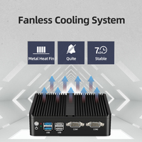 Mini PC de Escritorio Sin Ventilador XCY J4125 J1900 3805U I3 I5 5200U NUC MiniPc Win10 Linux con Doble RS232 Doble Lan Computadora Industrial
