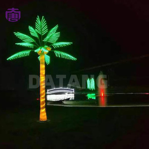 Outdoor Waterproof Led Coconut <b>Tree</b> Light Realistic Tropical Scenery <b>Decor</b> Ideal For Holiday Event Lighting For Sale - Product Image 5