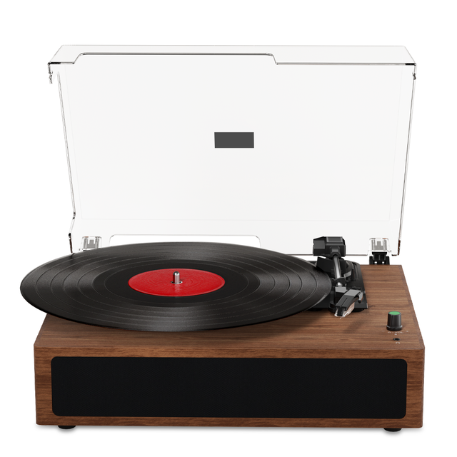 Good Price Vintage Style Wooden Phonograph All-in-one Turntable Player Portable Wood MDF Record Player