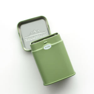 Cannacoast hermétique métal CR fer blanc boîte en fer blanc carré résistant aux enfants conteneur pour gommes comestibles stockage PP plastique Type - Product Image 1