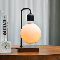 Lampe lunaire flottante magnétique, impression 3D, lampe lunaire en lévitation pour table, lampe de bureau, décoration de salon