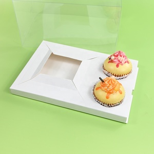 XJH trasparente Bento Box con <span class=keywords><strong>6</strong></span> Cupcakes e 2 scatole Cupcake per Sushi con goffratura e laminazione opaca <span class=keywords><strong>Plus</strong></span> - Product Image 4