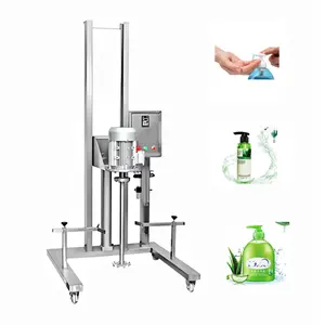 Movable pneumatic lifting high sheer homogenizer mixer paint mixing machine with dispenser