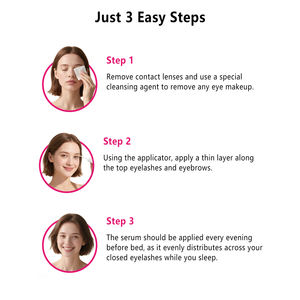 Großhandel Nährstoffreiches Wimpern- und Augenbrauen-Wachstumsserum mit Rizinusöl, Individuelles Wimpernserum für Extensions, Natürliches Veganes Wimpern-Booster-<span class=keywords><strong>Serum</strong></span> - Product Image 4