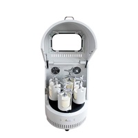 Fraiseuse à billes de laboratoire électrique automatique 220V Broyeur de poudre nano mobile vertical pour minerais de métallurgie Moteur numérique