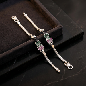 Bracelet à breloques mignon en argent sterling 92,5 13g pour bébé et nouveau-né - Product Image 3
