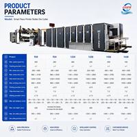 Machine de découpe et de collage de carton ondulé entièrement automatique Ocean pour boîtes en carton 2, 3 ou 4 couleurs avec impression flexographique