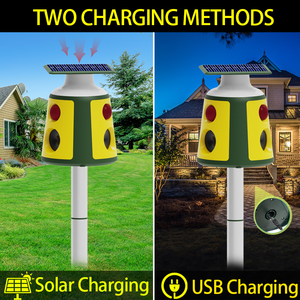 Pengusir Hama Ultrasonik Tenaga Surya SAIJZEK untuk Luar Ruangan, Pengusir Ular, Tikus, Tikus, Kelelawar, dan Kucing - Product Image 6