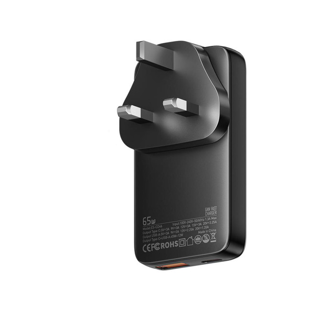 Ultra-Thin 65W Gan Travel Charger Quick Charge 4.0 PD3.0 PPS Portable Type C Charger for Phone Laptop