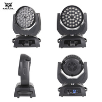 Projecteur LED mobile 36x18W RGBWA UV 6-en-1 DMX Zoom Wash pour scène, bar, discothèque, soirée, spectacle