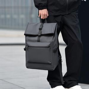 Sac à dos décontracté à rabat grande capacité pour hommes, design sportif tendance et élégant pour le collège, les voyages d'affaires et les activités sportives - Product Image 2