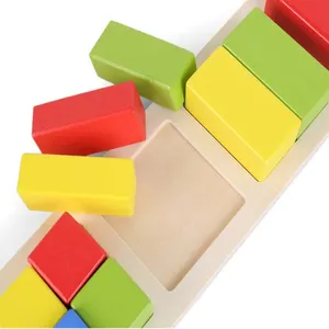 몬테소리 서클 세분화 나무 블록 퍼즐 나무 장난감 어린이 장난감