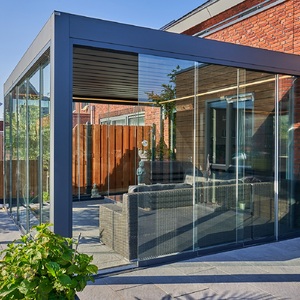 2-20% de réduction Toit à lames motorisé à ouverture bioclimatique Couverture de patio électrique en aluminium Pergola extérieure Cuisine et bar - Product Image 4