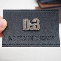 Étiquette personnalisée en métal, cuir PU ou cuir véritable avec logo en relief ou logo imprimé pour chapeau, étiquette personnalisée pour vêtements