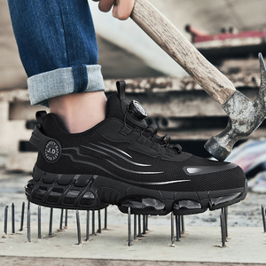 Chaussures de sécurité sportives à boucle rotative, anti-perforation, avec embout en acier, antichoc et tendance pour le travail industriel - Product Image 5