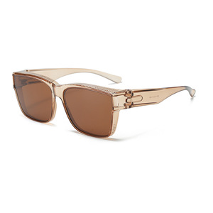 SPOEN Sunglasses <b>Rectangle</b> Polarized UV400 Driving Unisex Adult Full Rim One <b>Mirror</b> Two Use - Product Image 2