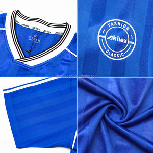 เสื้อฟุตบอลย้อนยุค akilex OEM ODM ตัดอัตโนมัติชุดฝึกออกกำลังกายฟิตเนสลายทาง - Product Image 4